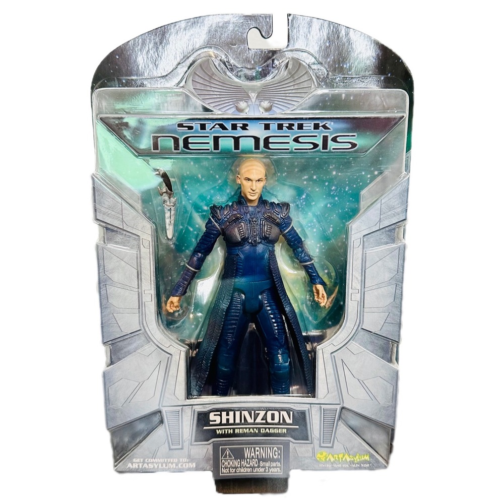 Star Trek Nemesis Shinzon with Reman Dagger Art Asylum 2002 Figure NEW - SEALED!